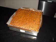 Christmas Cake straight out of the oven.